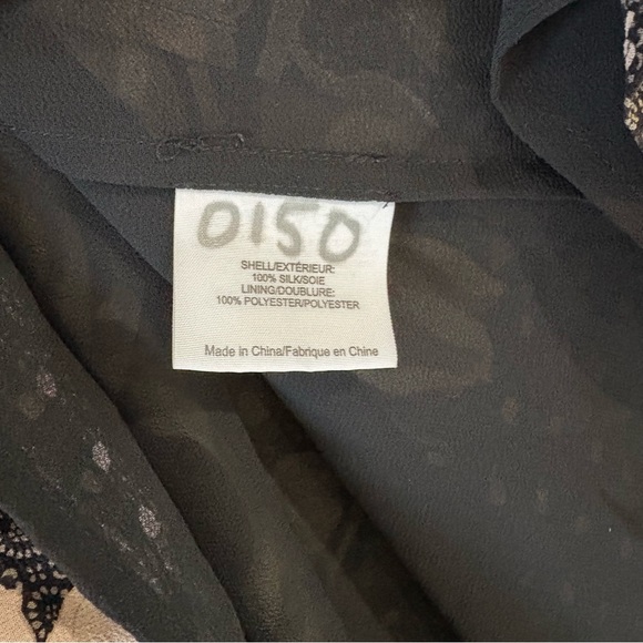 TORY BURCH SILK Blouse Floral Patterned Designer Button-Up Blouse - Picture 6 of 8